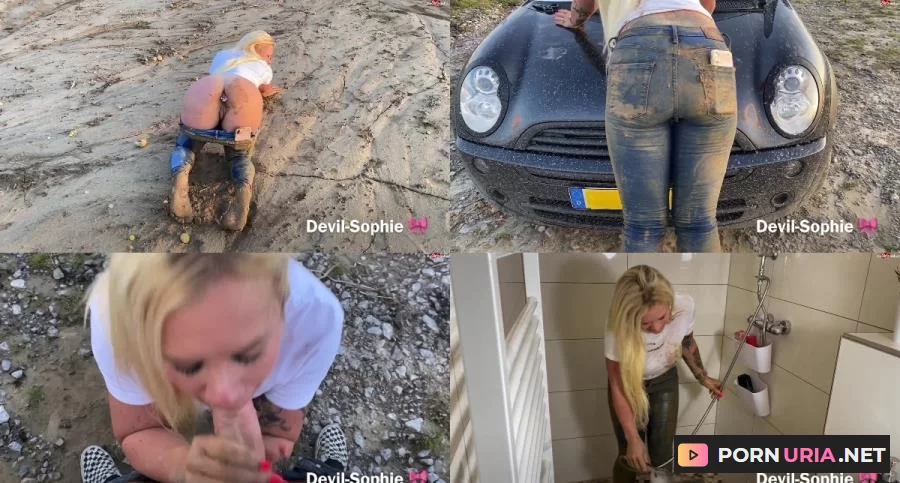 Devil Sophie - Lehmtmpelsauerei - eingesaut and eingensst - fucked with Jeansfetzloch and splashed with SteffiBlond  MydirtyHobby [FullHD 1080p] 931.38 MB