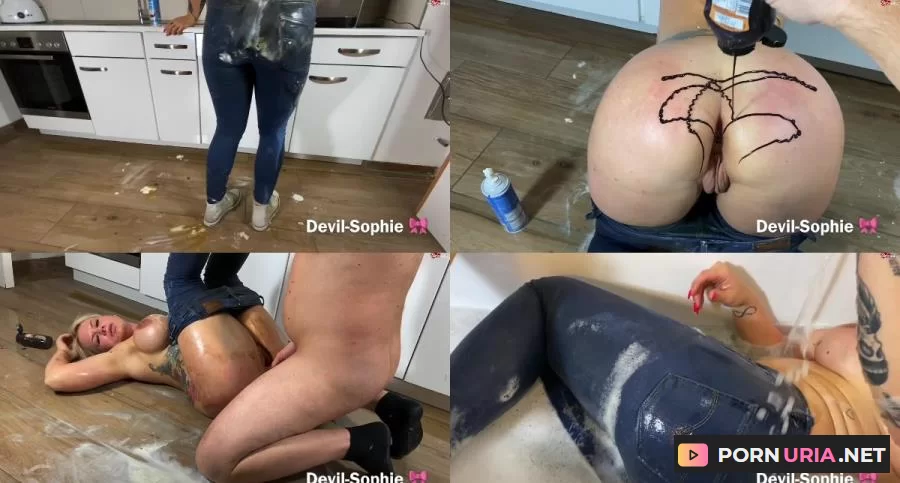 Devil Sophie - Horny perverse baking - give me chocolate  whipped cream and fuck me hard in all holes with devil-sophie [FullHD 1080p] 634.22 MB