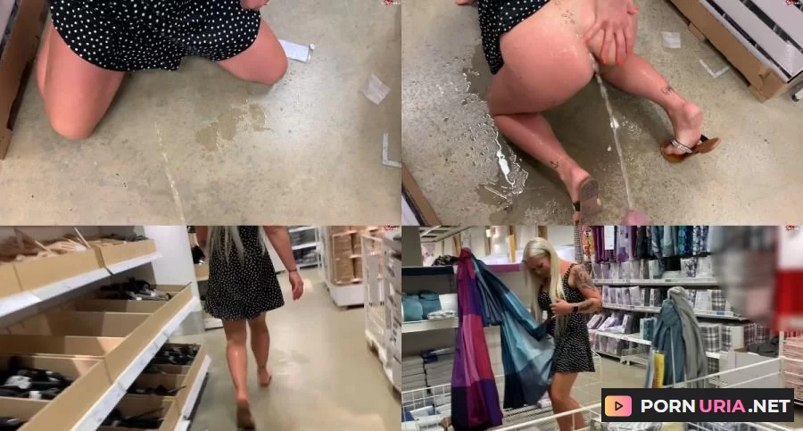 Devil Sophie - Pisswalk PUBLIC pissed in the shop so I like to go shopping with devil-sophie [FullHD 1080p] 79.3 MB