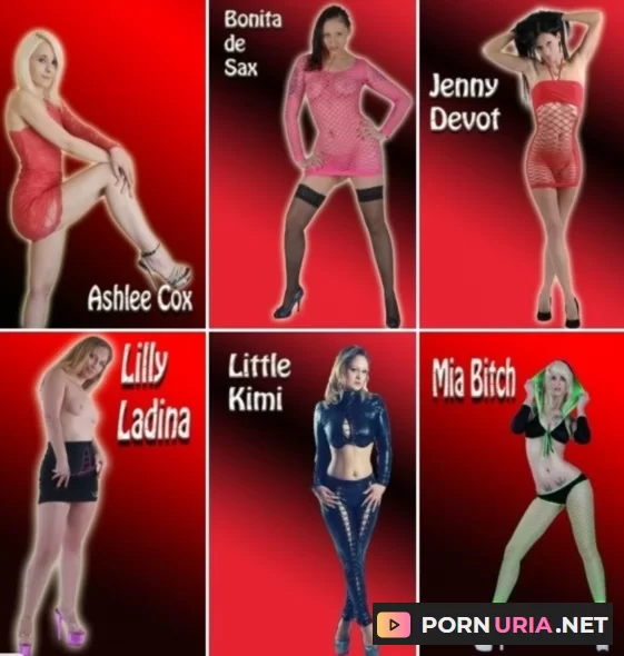 Ashlee Cox, Lilly Ladina, Bonita de Sax, Little Kimi, Jenny Devot, Nelly Benz & Mia Bitch Gangbang [HD] 1.36 GB
