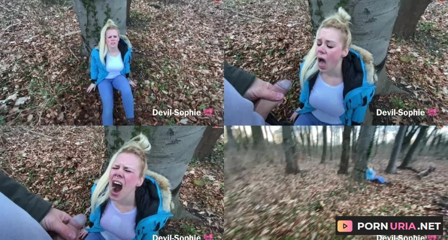 Devil Sophie - Gefesselt im Wald zur ck gelassen - Der Helfer hatte nur eins im Sinn - Pissen [FullHD 1080p] 100 MB