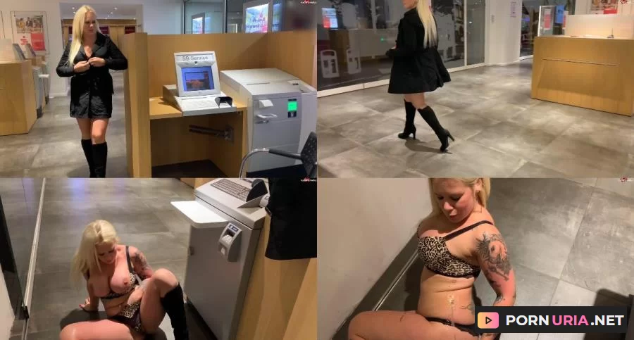 Devil Sophie - Extremely perverted pissing in the middle of the bank branch [FullHD 1080p] 127.01 MB