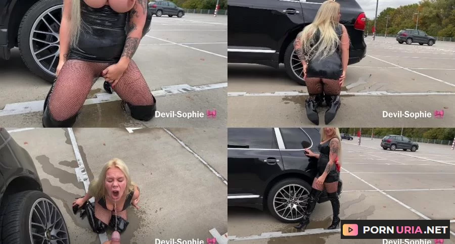 Devil Sophie - Parking Piss slut - me and you piss and the people make us horny [FullHD 1080p] 279.66 MB