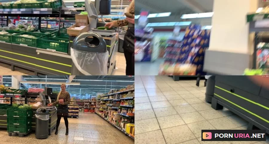 Devil Sophie - Public im Einkaufsladen - Gurke und Moehren eingefuehrt upsi ich lass es [FullHD 1080p] 151.01 MB