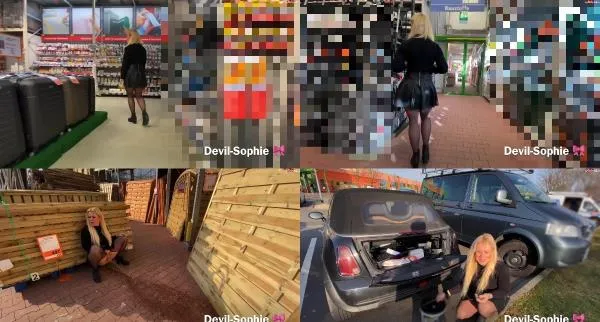 Devil Sophie - Mit voller Blase in den Baumarkt - Privater Einkauf eskaliert [FullHD 1080p] 100.77 MB