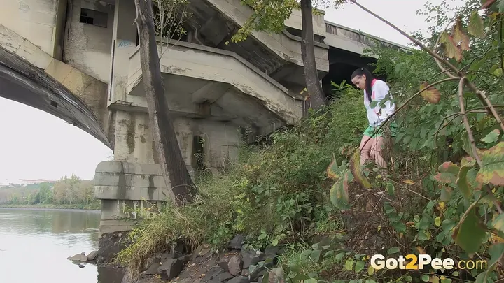 Graffiti Denim - Pissing Outdoor Movie - FullHD 1080p - pissing porn video at PornUria